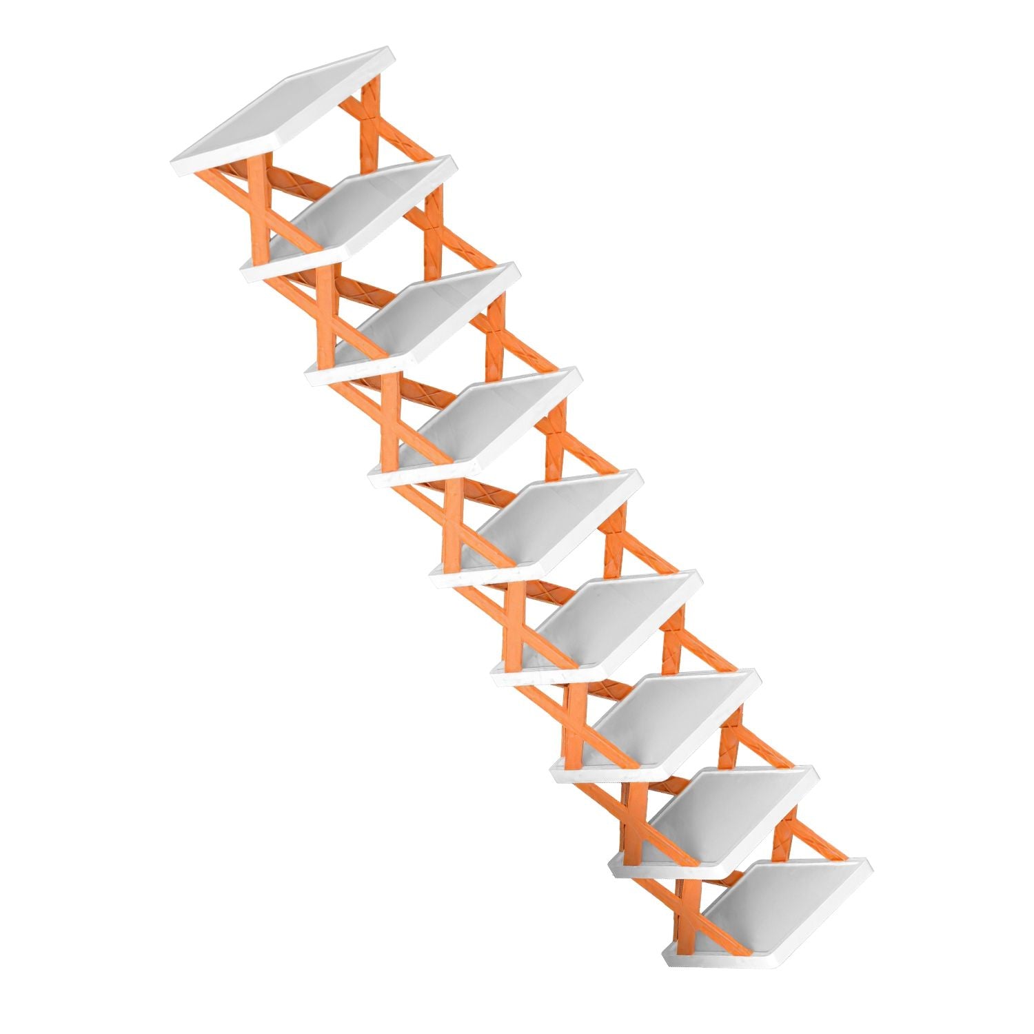 9-Tier Narrow Shoe Rack – Vertical Plastic Shoe Organizer, Space-Saving, Free Standing