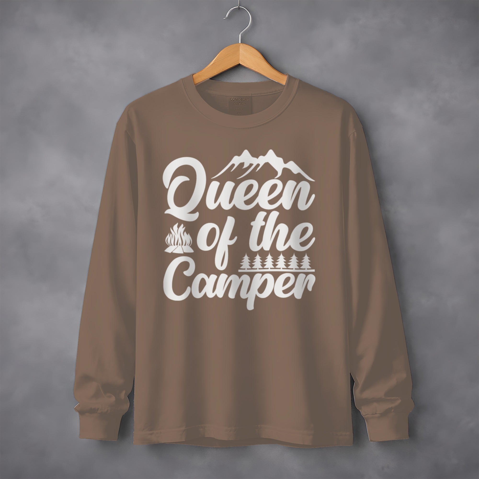 Queen of the Camper Funny Camping Long Sleeve T-Shirt