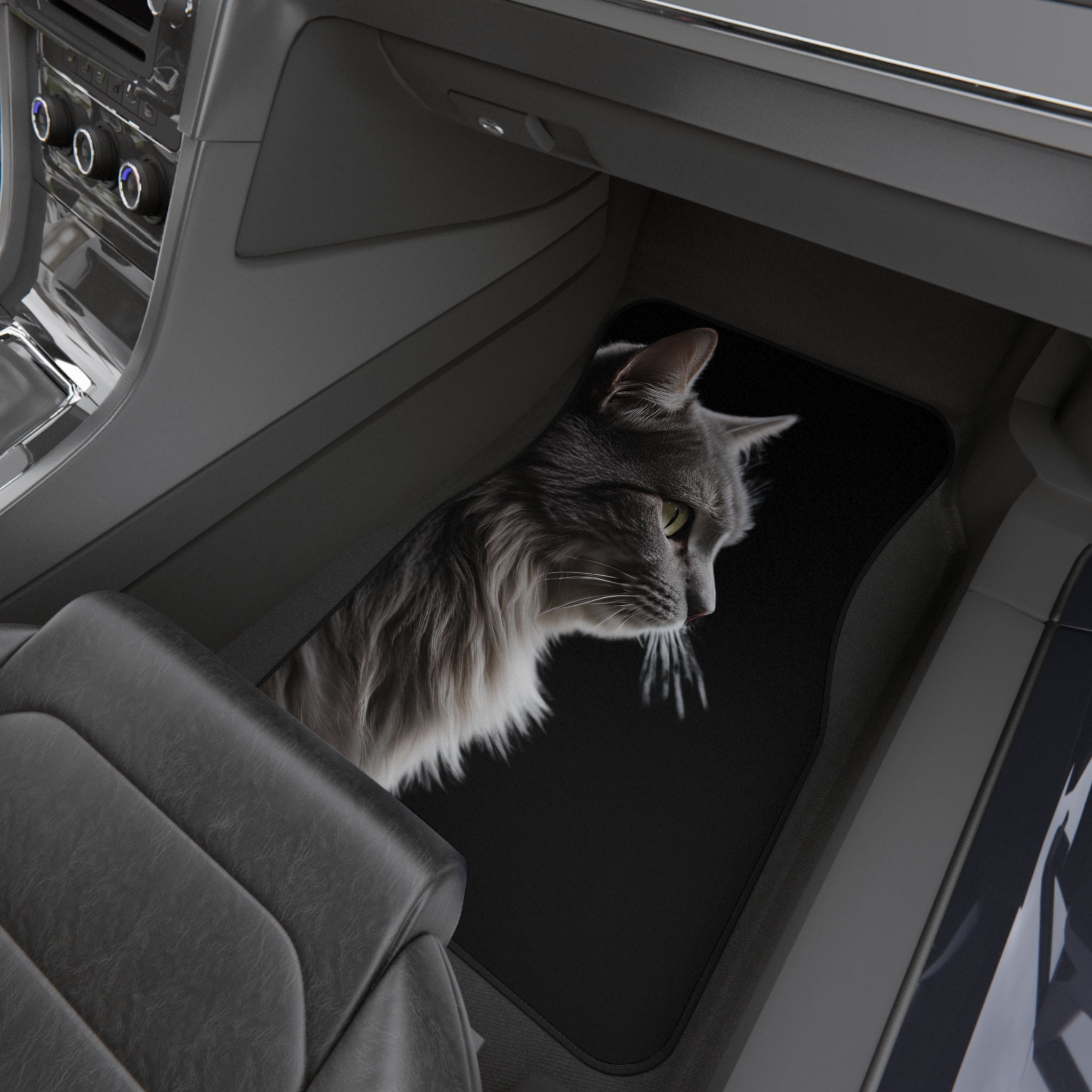 Elegante Katzen-Automatten - 4er Set | Premium Autozubehör für Katzenliebhaber