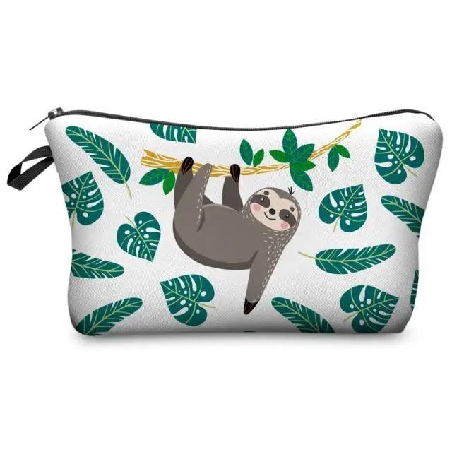 Cute Sloth Cartoon Pencil Case | Large Capacity Zipper Pouch for Students