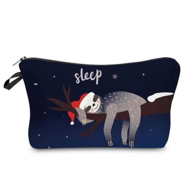 Cute Sloth Cartoon Pencil Case | Large Capacity Zipper Pouch for Students