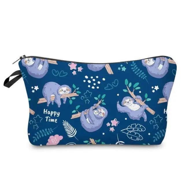 Cute Sloth Cartoon Pencil Case | Large Capacity Zipper Pouch for Students