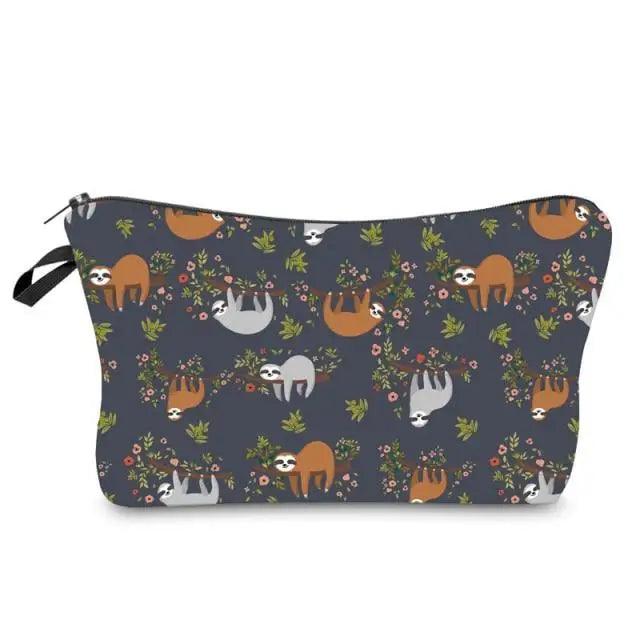 Cute Sloth Cartoon Pencil Case | Large Capacity Zipper Pouch for Students