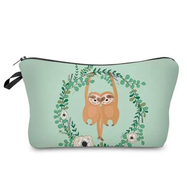 Cute Sloth Cartoon Pencil Case | Large Capacity Zipper Pouch for Students