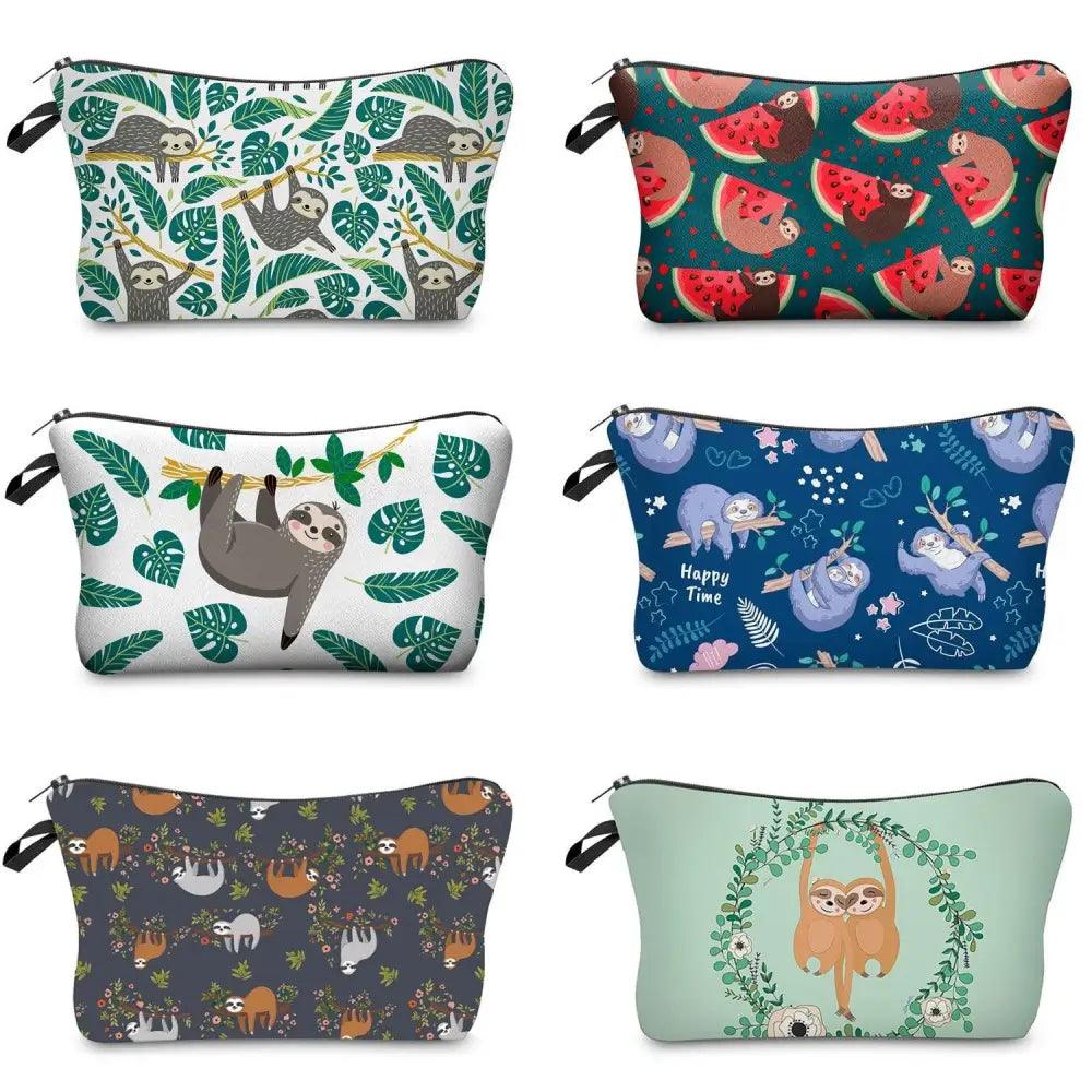 Cute Sloth Cartoon Pencil Case | Large Capacity Zipper Pouch for Students