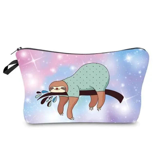 Cute Sloth Cartoon Pencil Case | Large Capacity Zipper Pouch for Students