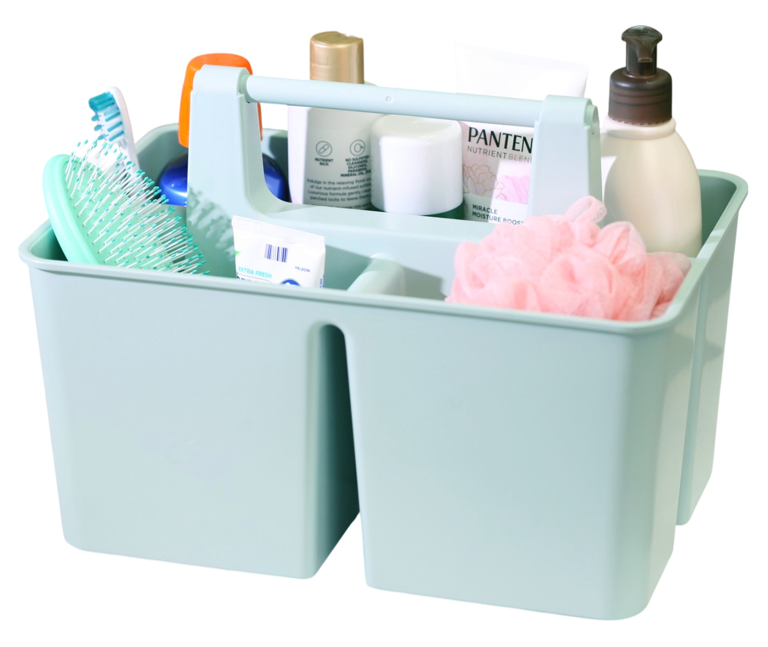 Enjoy Organizer Shower Caddy with Handle – 3 Compartments, Portable Storage Bin, Made in USA