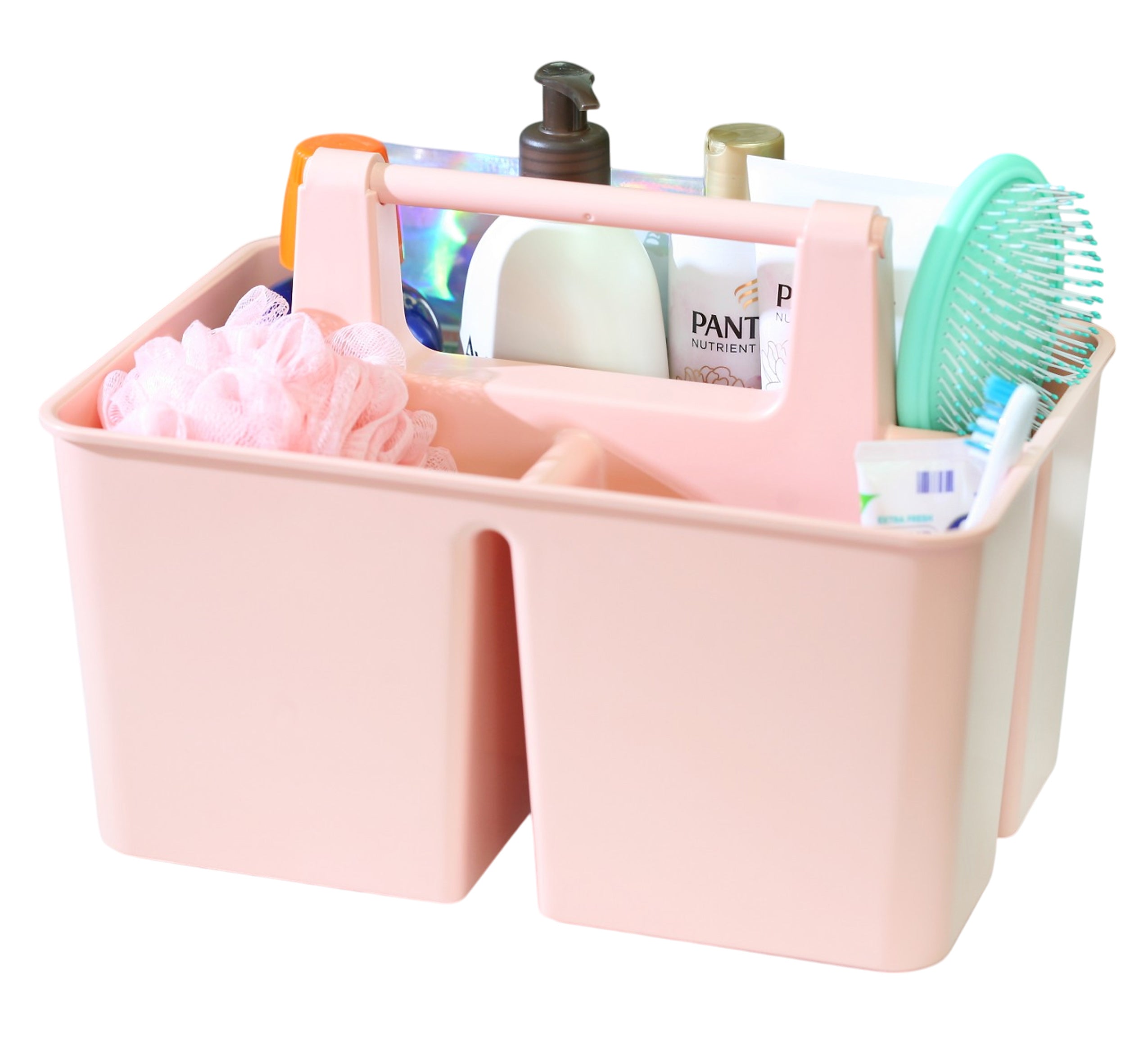 Enjoy Organizer Shower Caddy with Handle – 3 Compartments, Portable Storage Bin, Made in USA