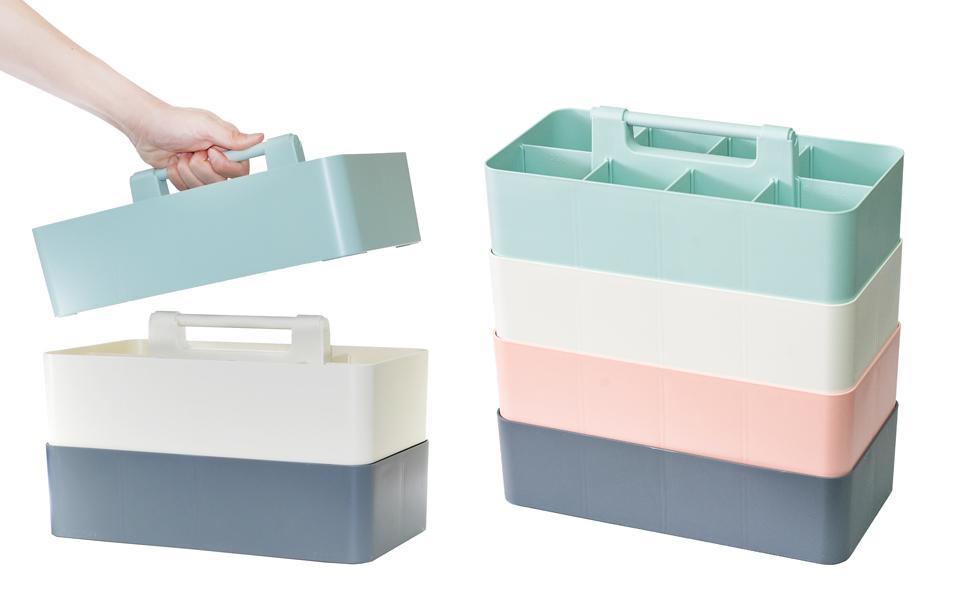 Enjoy Organizer 3-Pack Mix – Portable Caddy with 8 Compartments & DIY Dividers, Made in USA