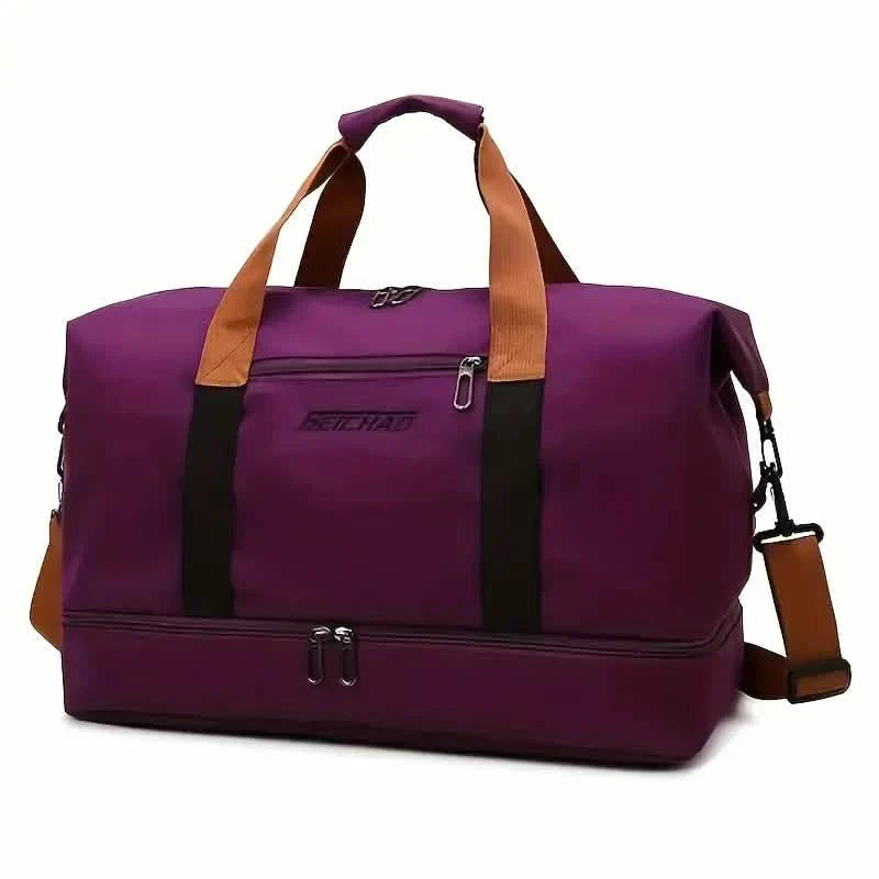 Large Duffel Bag with Shoe Compartment – Foldable & Lightweight