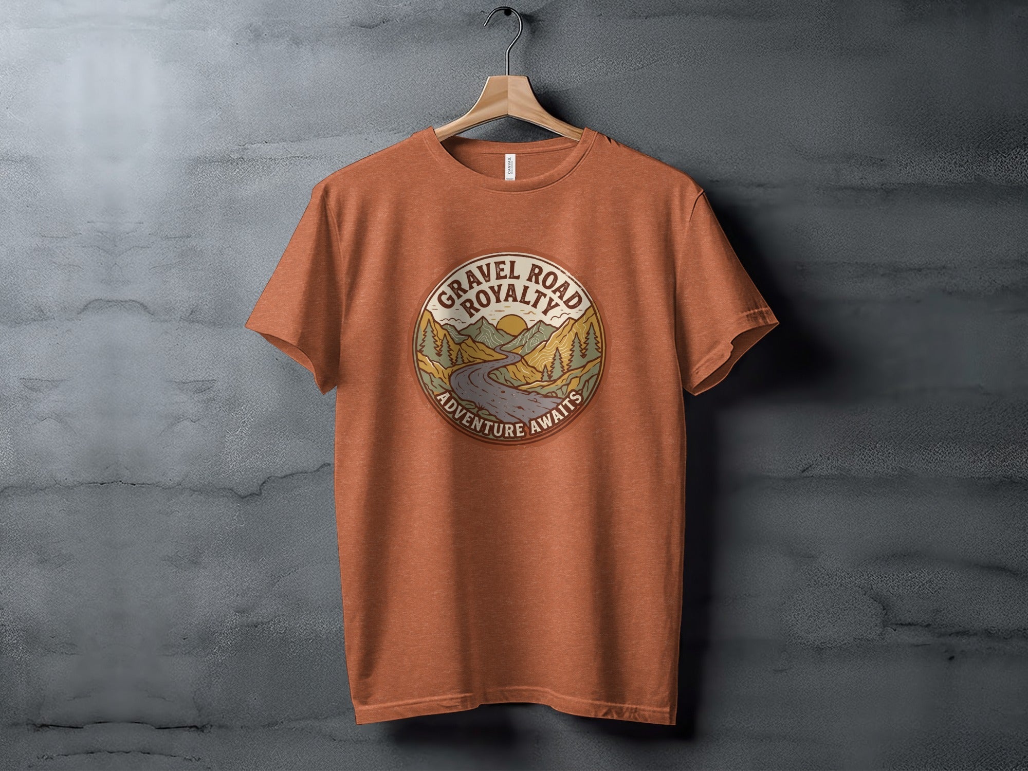 Gravel Road Royalty – Vintage Adventure Graphic T-Shirt