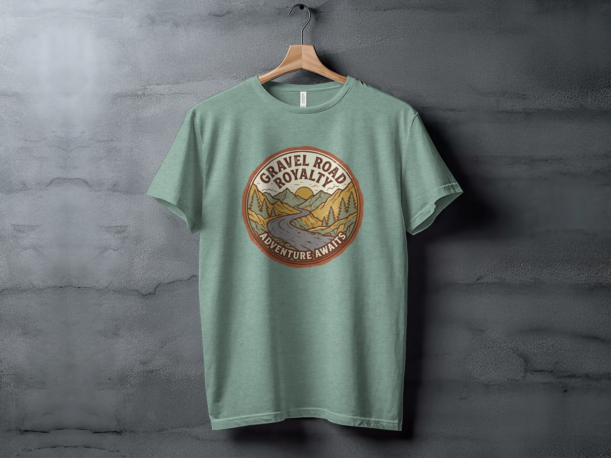 Gravel Road Royalty – Vintage Adventure Graphic T-Shirt