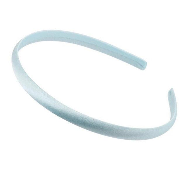 Light blue silicone tube on a white background