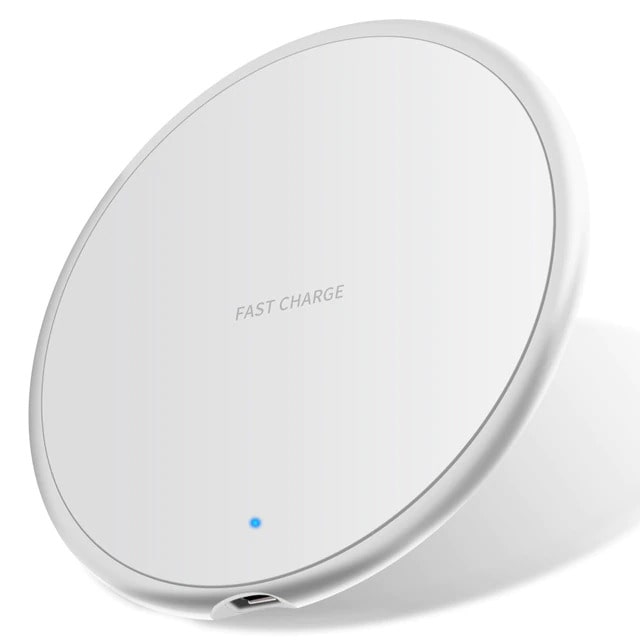 15W Fast Wireless Charger Stand | Aluminum Alloy | iPhone & Samsung Compatible