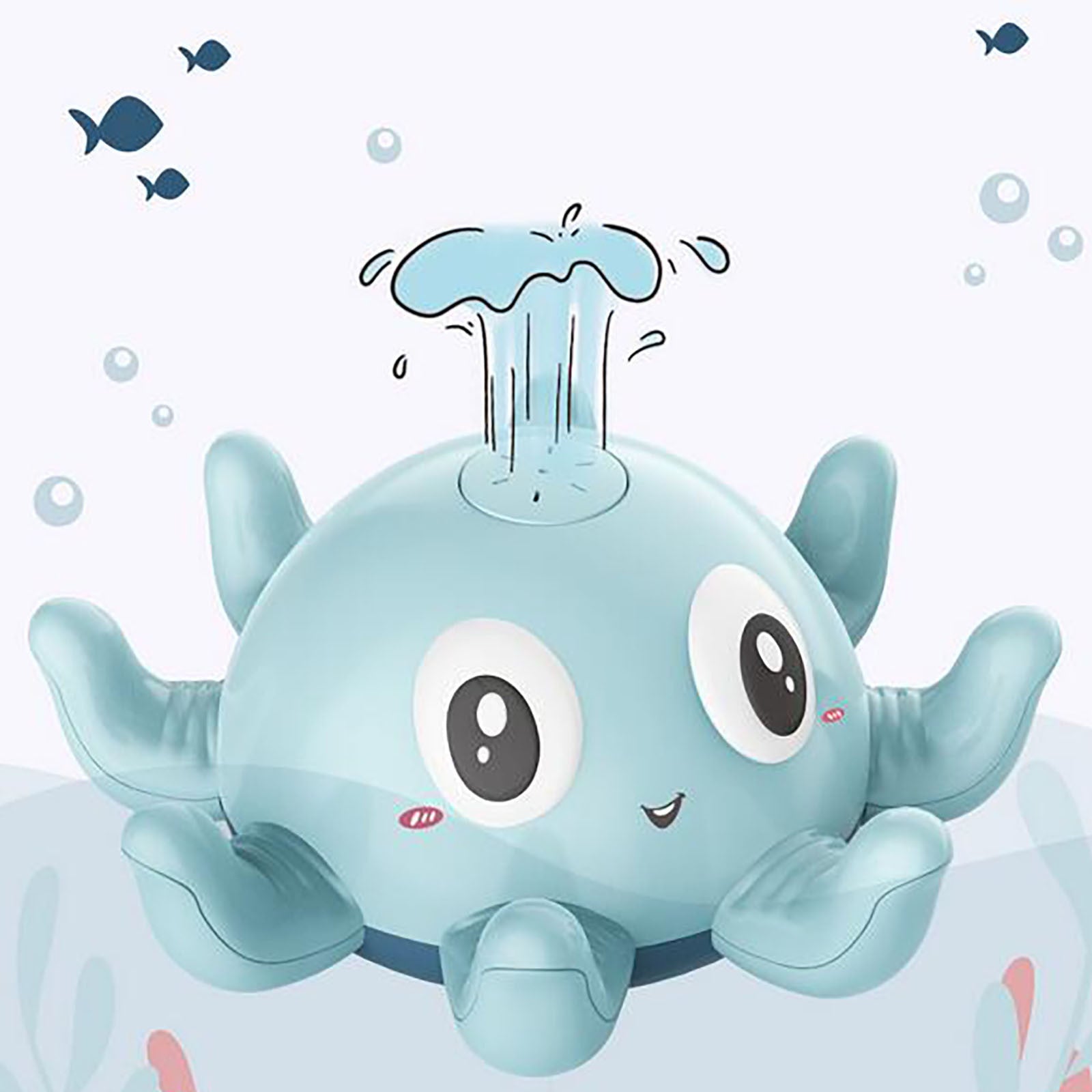 Light-Up Spray Octopus Bath Toy – Auto-Sensing Water Toy for Babies & Kids