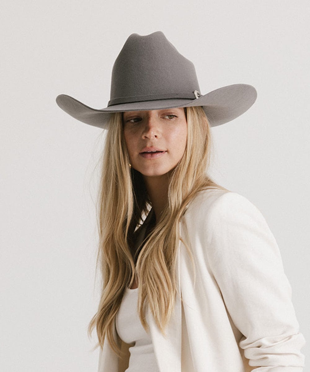 Teddy Cattleman Cowboy Hat – Wide Brim Felt Western Hat for Women