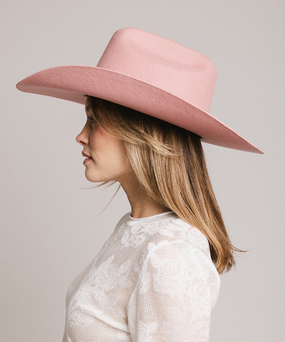 Teddy Cattleman Cowboy Hat – Wide Brim Felt Western Hat for Women