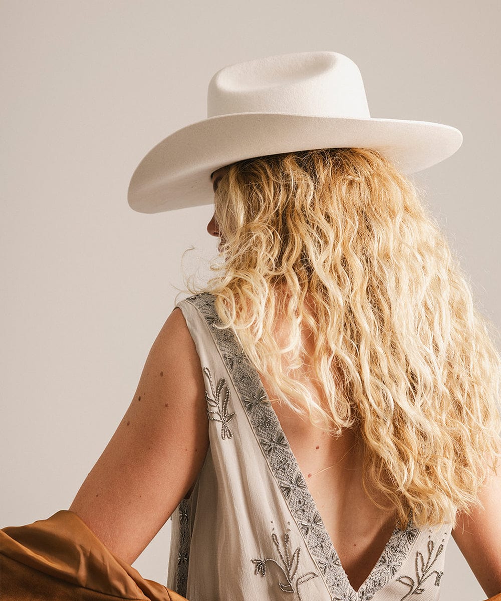 Teddy Cattleman Cowboy Hat – Wide Brim Felt Western Hat for Women