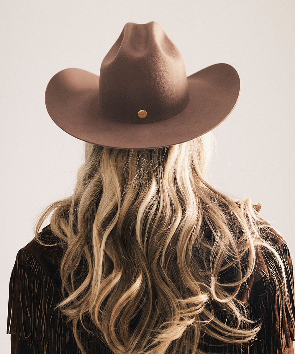 Teddy Cattleman Cowboy Hat – Wide Brim Felt Western Hat for Women