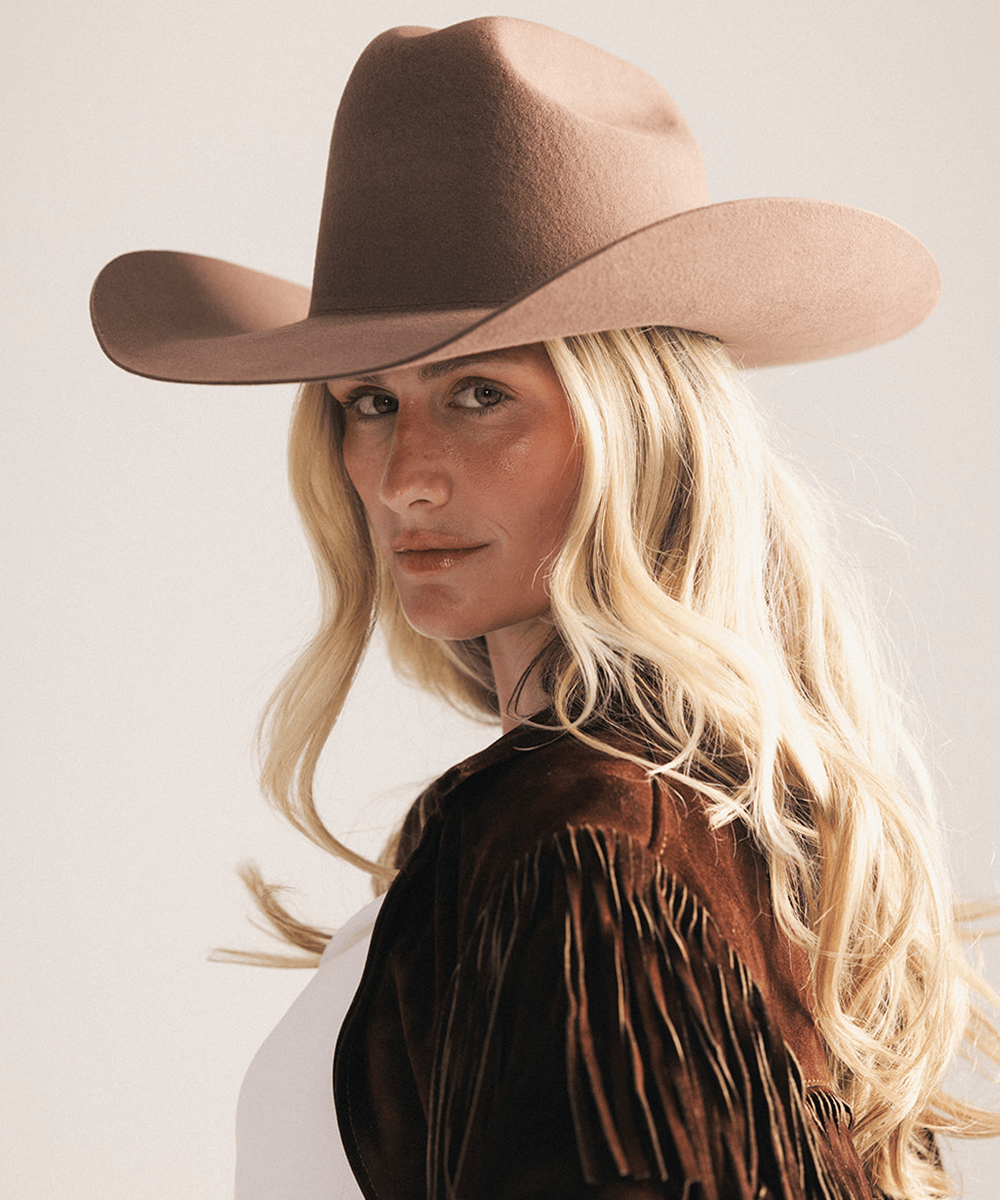 Teddy Cattleman Cowboy Hat – Wide Brim Felt Western Hat for Women