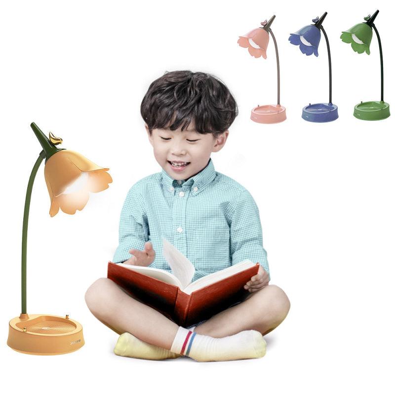 Flower LED Desk Lamp – Touch Dimmable Gooseneck Reading & Bedside Night Light