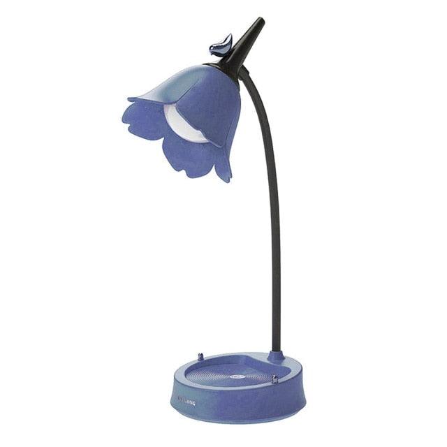 Flower LED Desk Lamp – Touch Dimmable Gooseneck Reading & Bedside Night Light