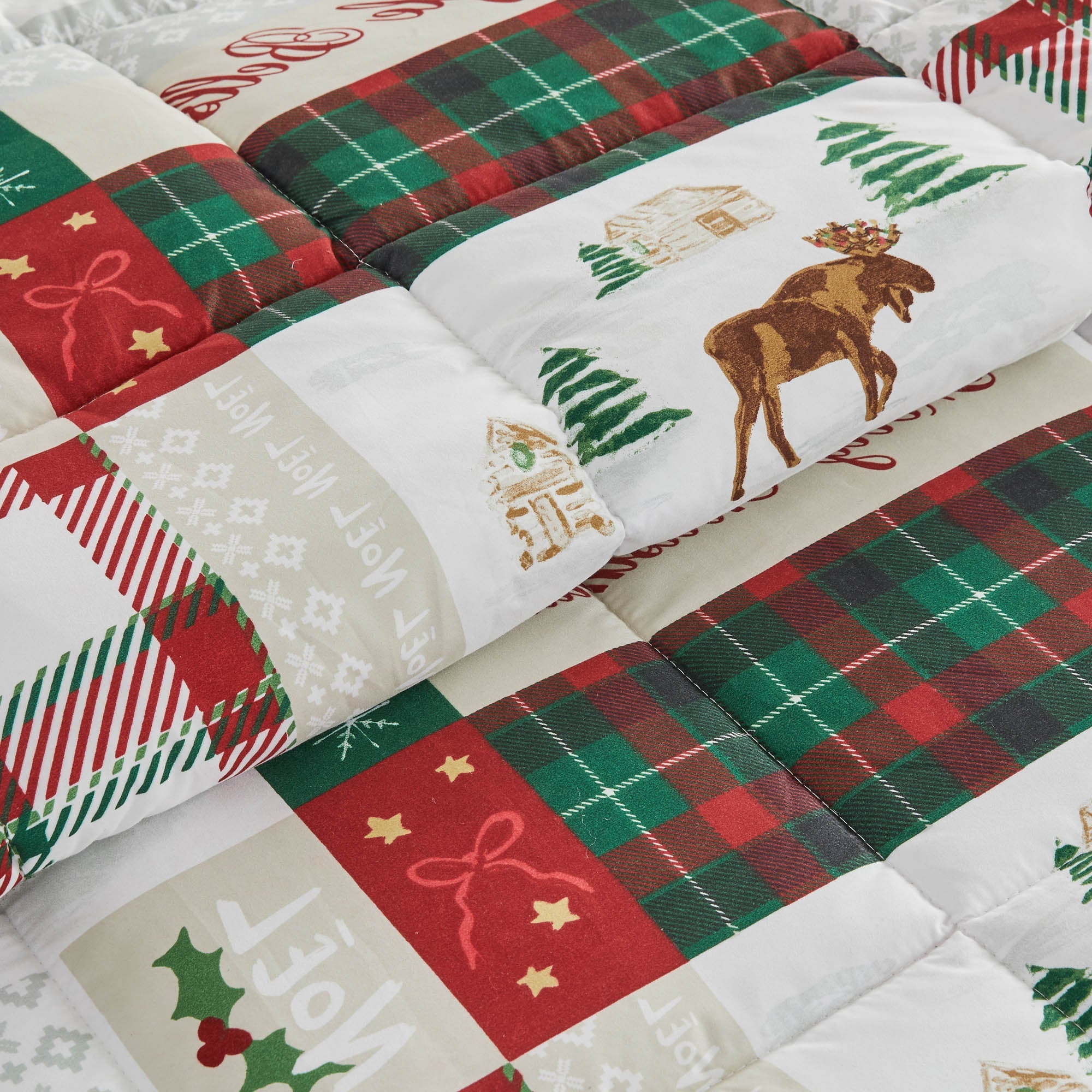 Reversible Comforter Set — Brushed Microfiber, Down Alternative Fill | Two Looks in One