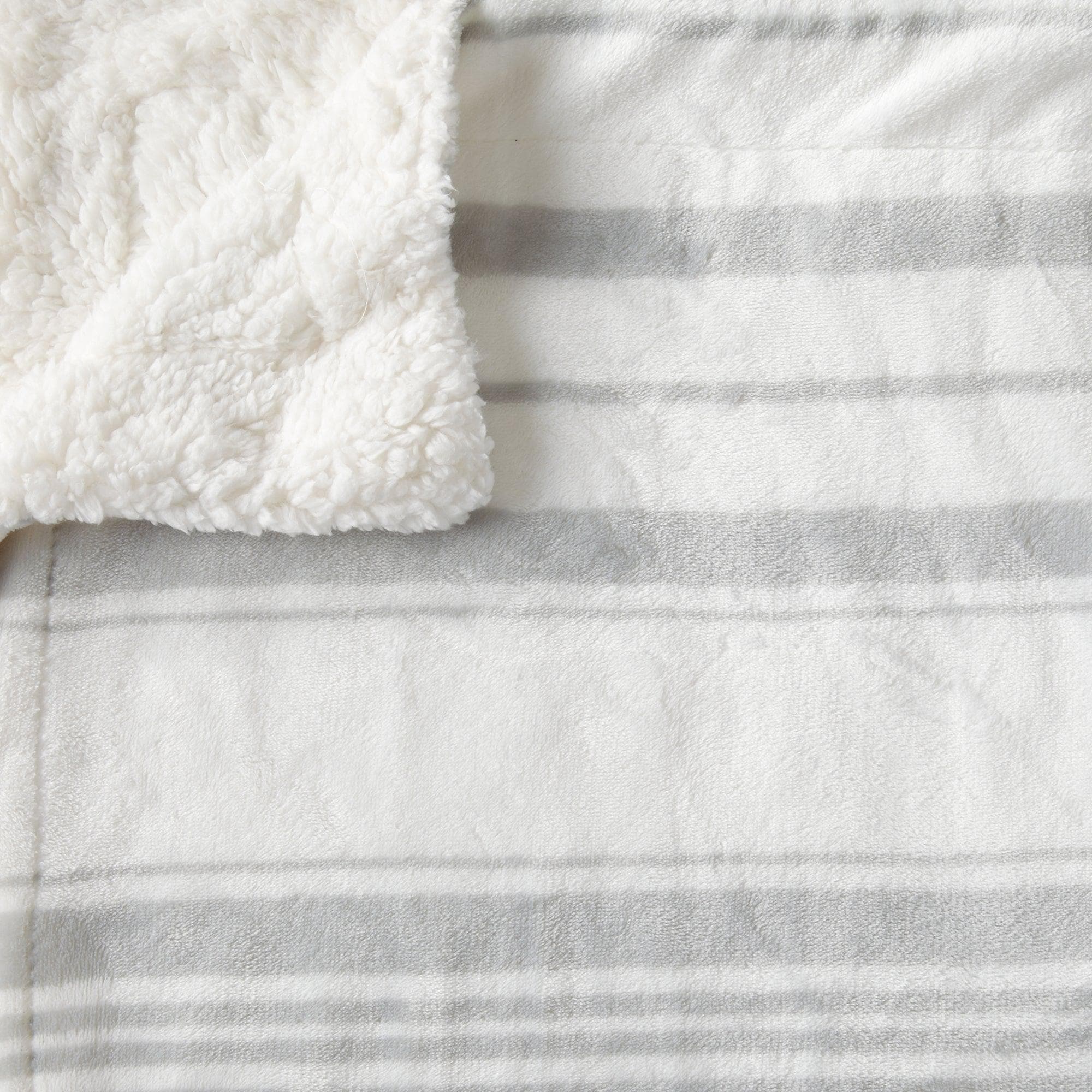 Velvet Plush Sherpa Throw Blanket — Reversible, Soft & Cozy | Multiple Colors & Patterns