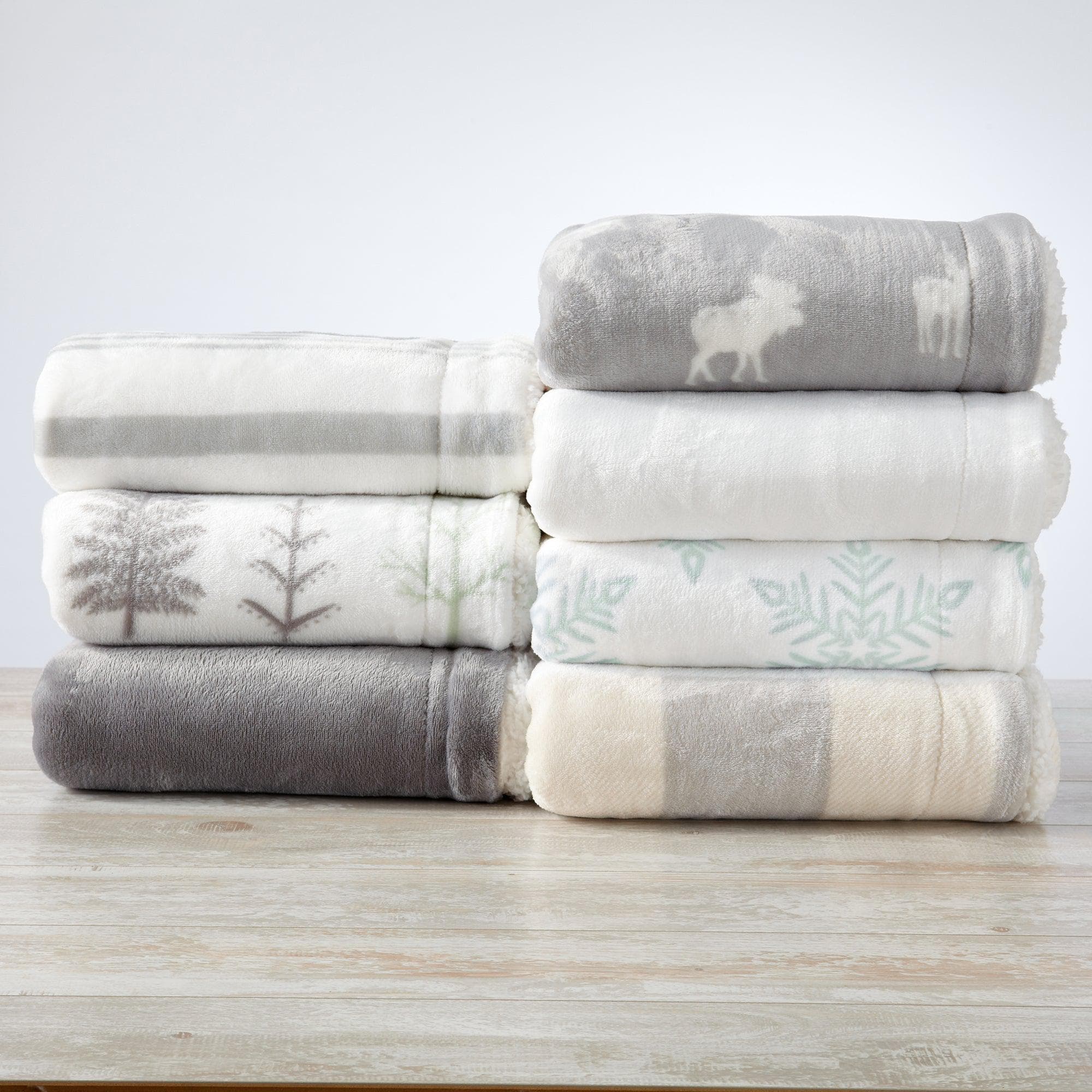Velvet Plush Sherpa Throw Blanket — Reversible, Soft & Cozy | Multiple Colors & Patterns