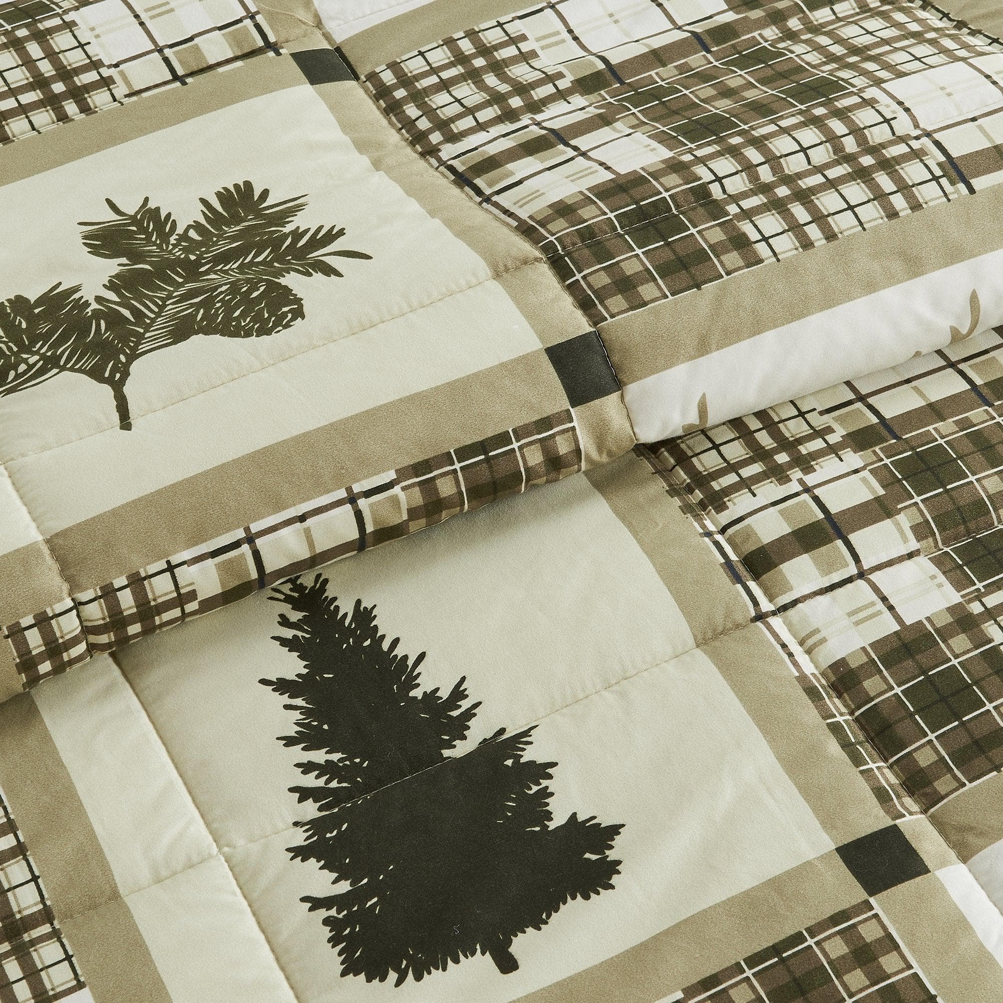 Reversible Comforter Set — Brushed Microfiber, Down Alternative Fill | Two Looks in One