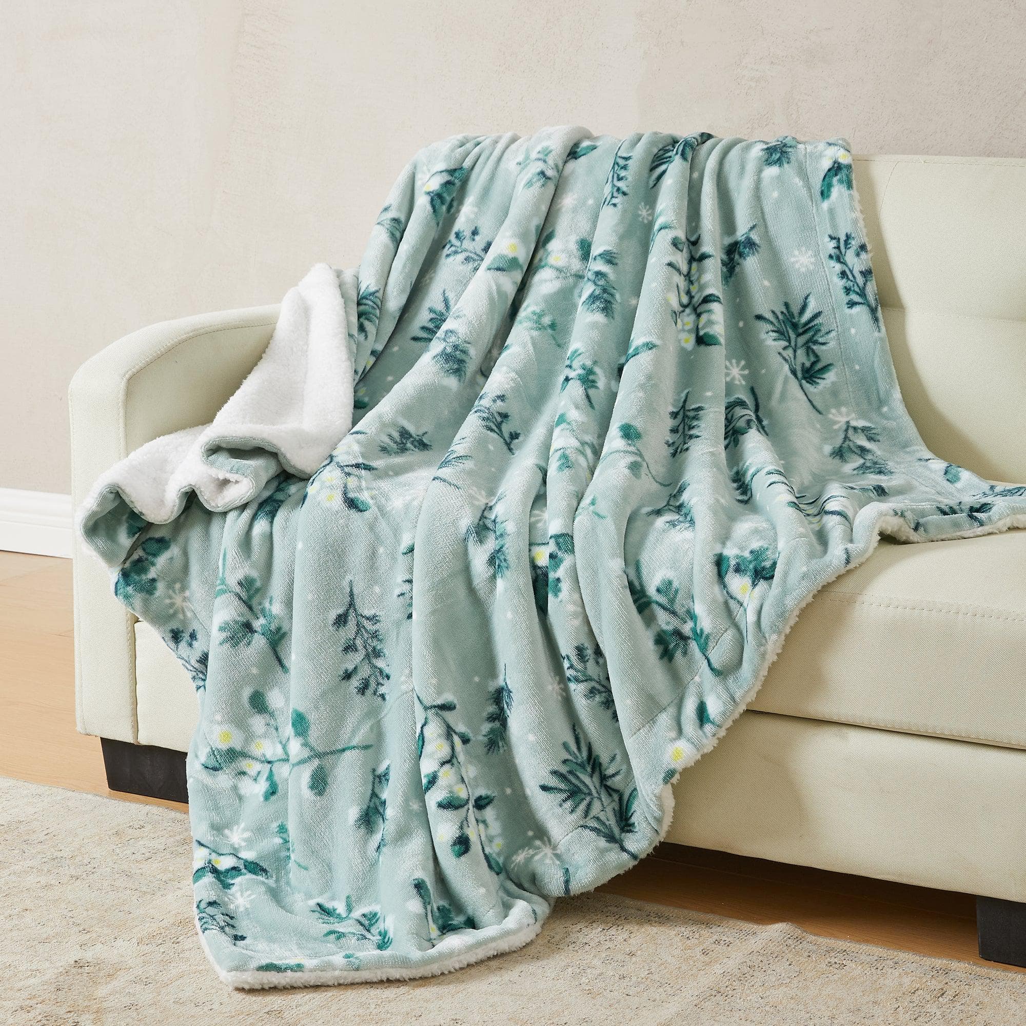 Velvet Plush Sherpa Throw Blanket — Reversible, Soft & Cozy | Multiple Colors & Patterns