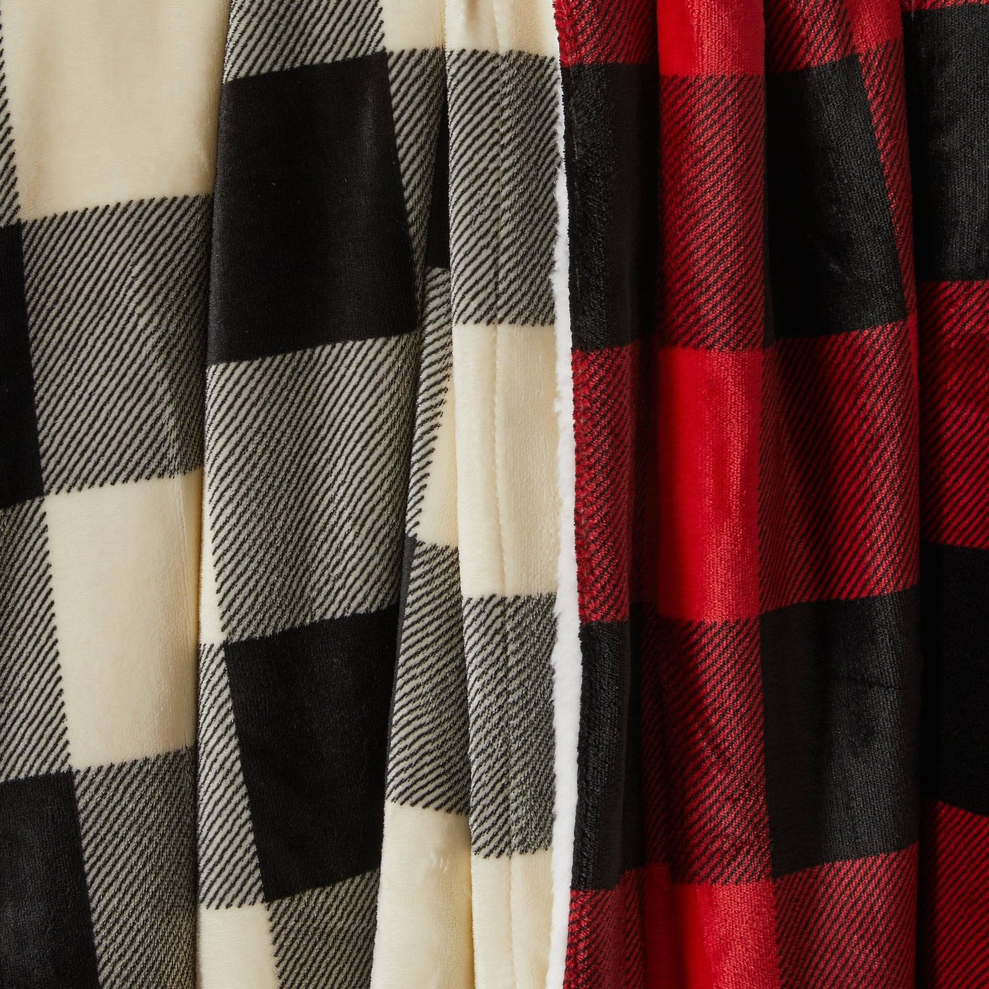 Velvet Plush Sherpa Throw Blanket — Reversible, Soft & Cozy | Multiple Colors & Patterns