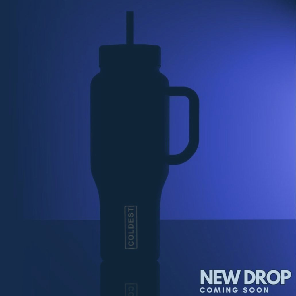 COLDEST 46oz Limitless™ Wasserflasche — 36+ Stunden kalt, 3 Deckel, Becherhalterfreundlich