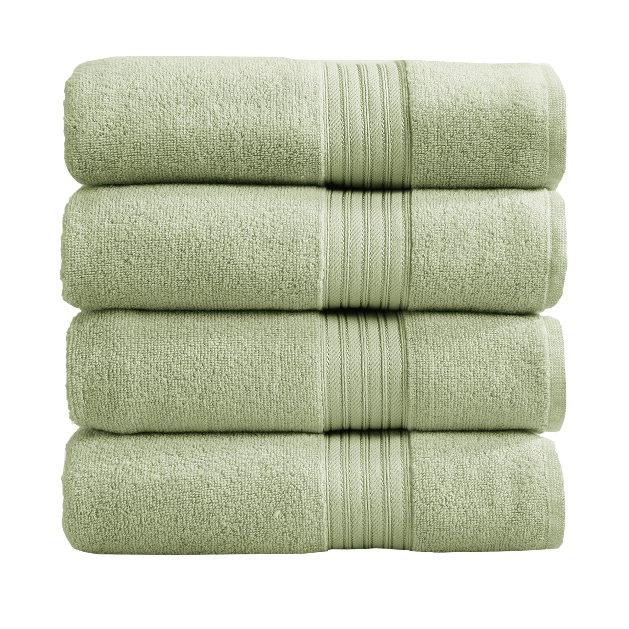 Feather Spun Cotton Bath Towels — Soft, Quick-Dry & Lightweight | Classic Bordered Style