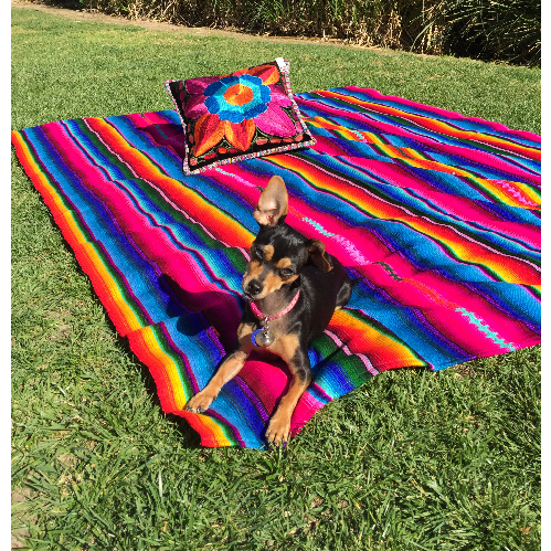 Hacienda Fair Trade Blanket — Handwoven Sarape-Style | 62" x 88" | Made in Guatemala