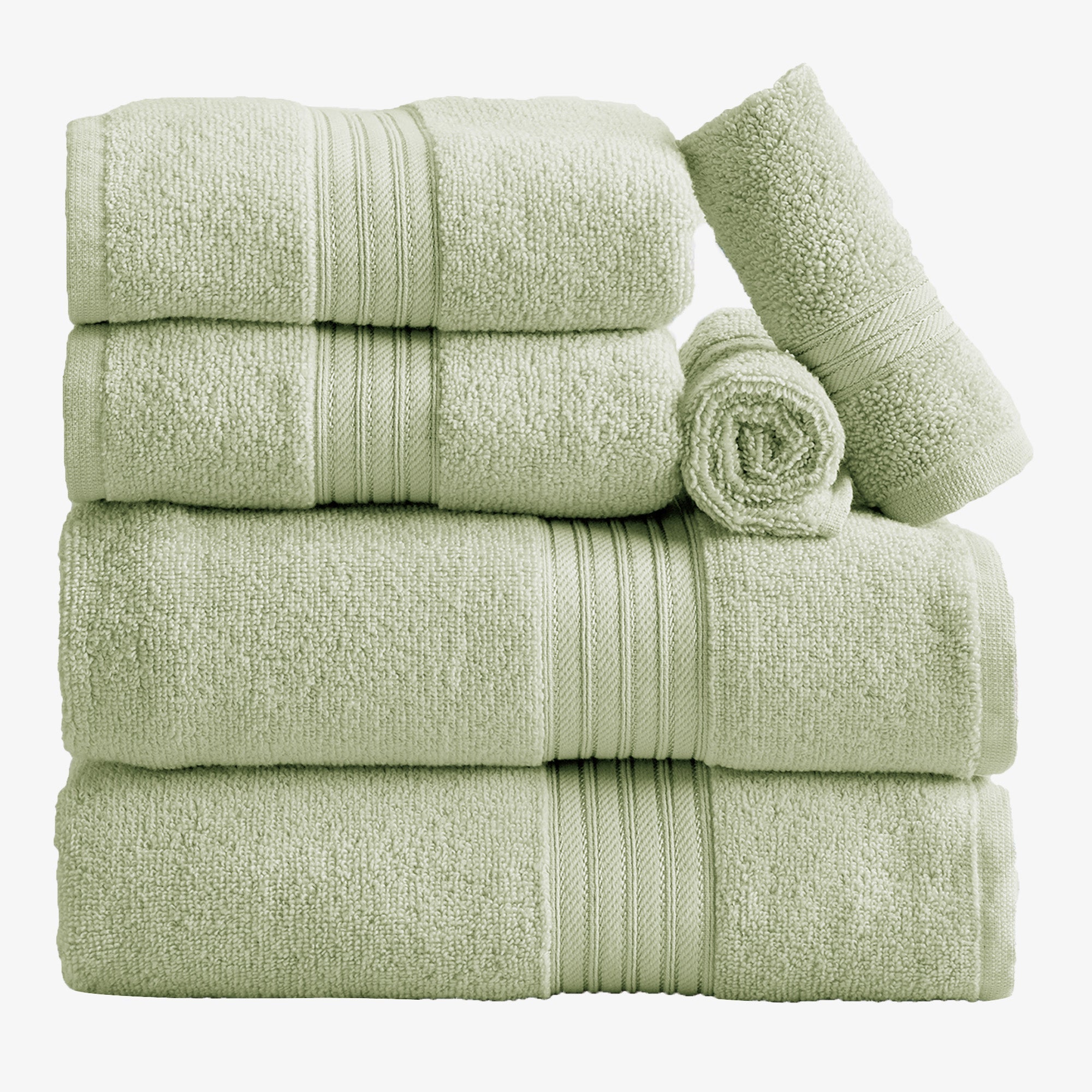Feather Spun Cotton Bath Towels — Soft, Quick-Dry & Lightweight | Classic Bordered Style