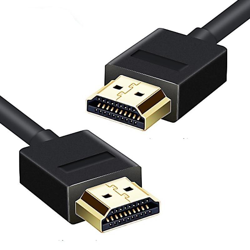 HDMI cable with two connectors on a white background