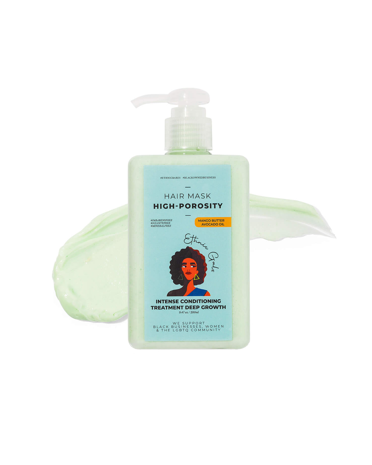 High Porosity Deep Conditioning Hair Mask | Avocado, Mango & Baobab Oil