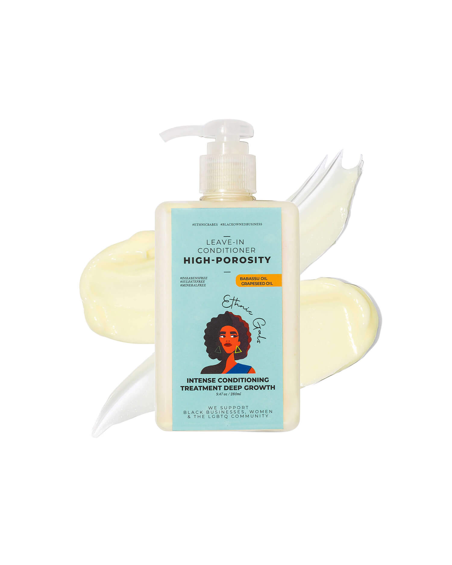 High Porosity Hydrating & Detangling Leave-In Conditioner | Shea, Babassu & Jojoba