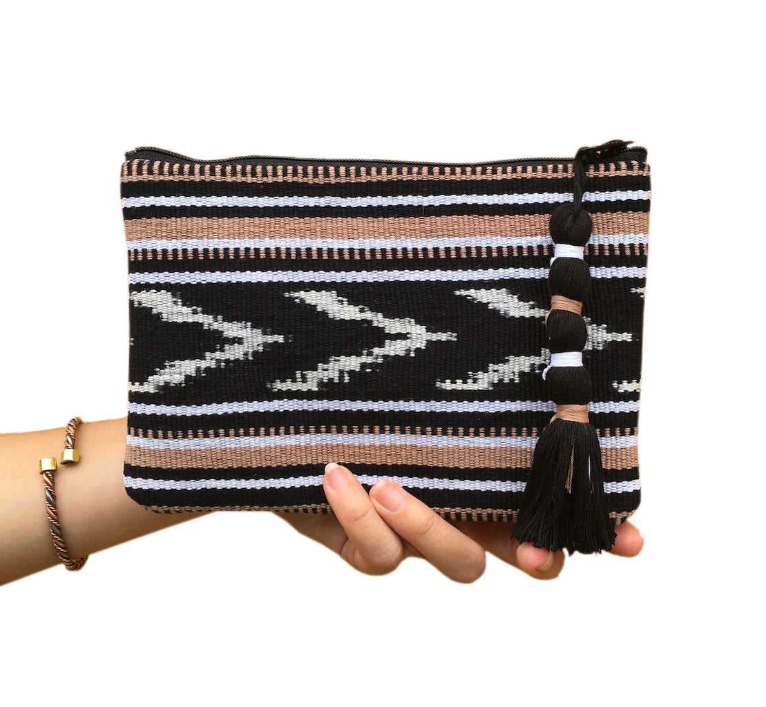 Handwoven Tribal Ikat Clutch | Fair Trade | Guatemalan Artisan Made