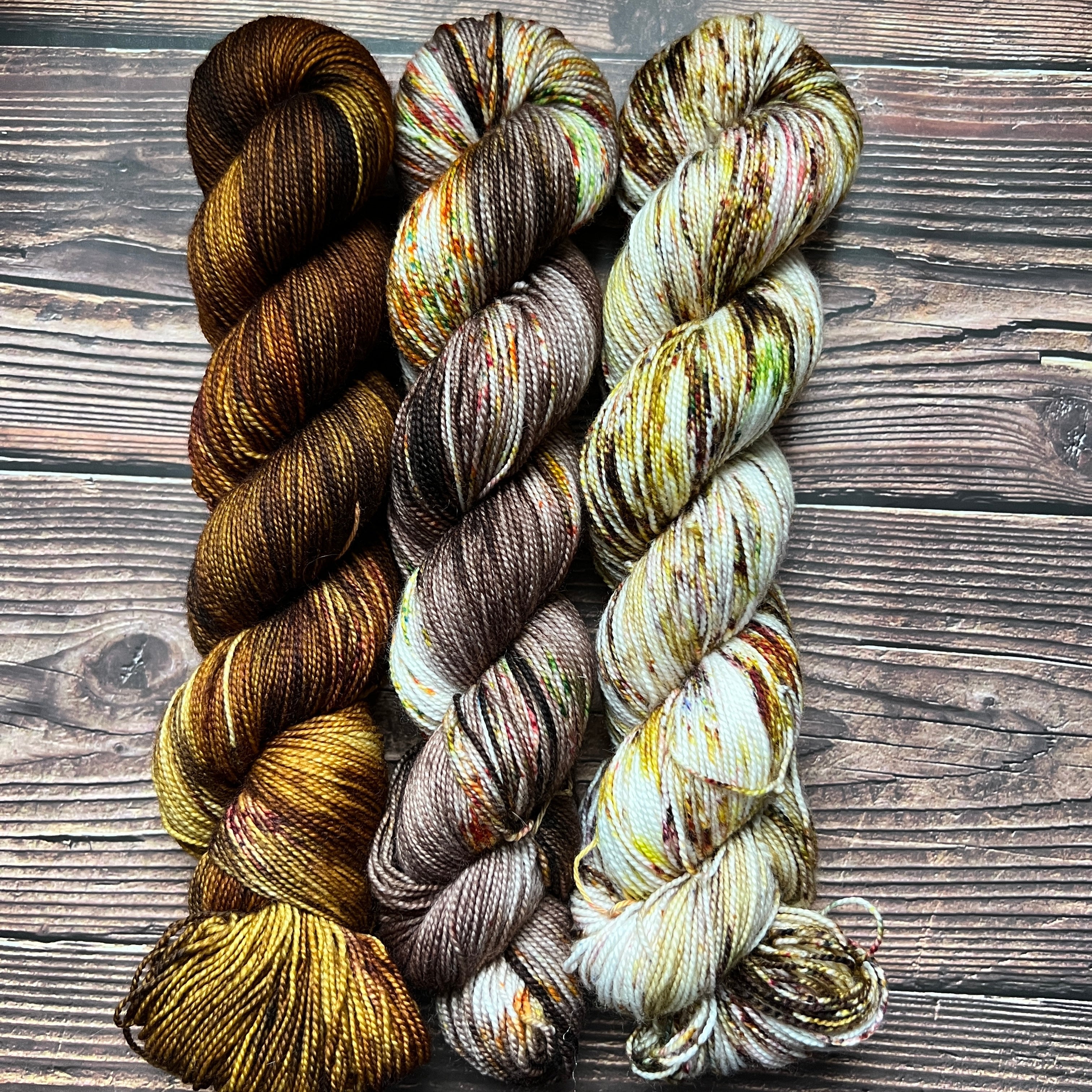 Woolen Wild & Free 3-Skein Hand-Dyed Yarn Kit | Choose Your Base & Color Palette