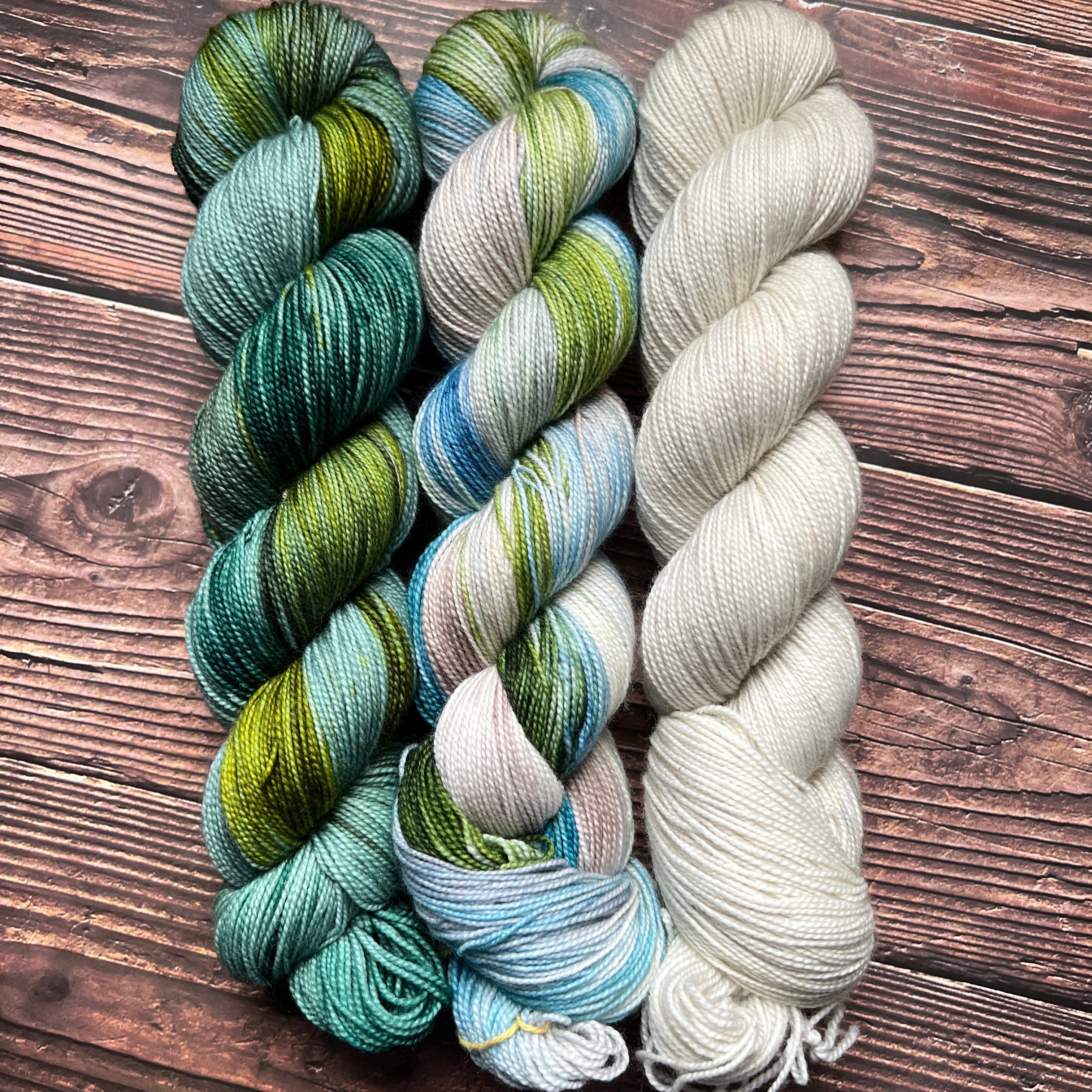 Woolen Wild & Free 3-Skein Hand-Dyed Yarn Kit | Choose Your Base & Color Palette