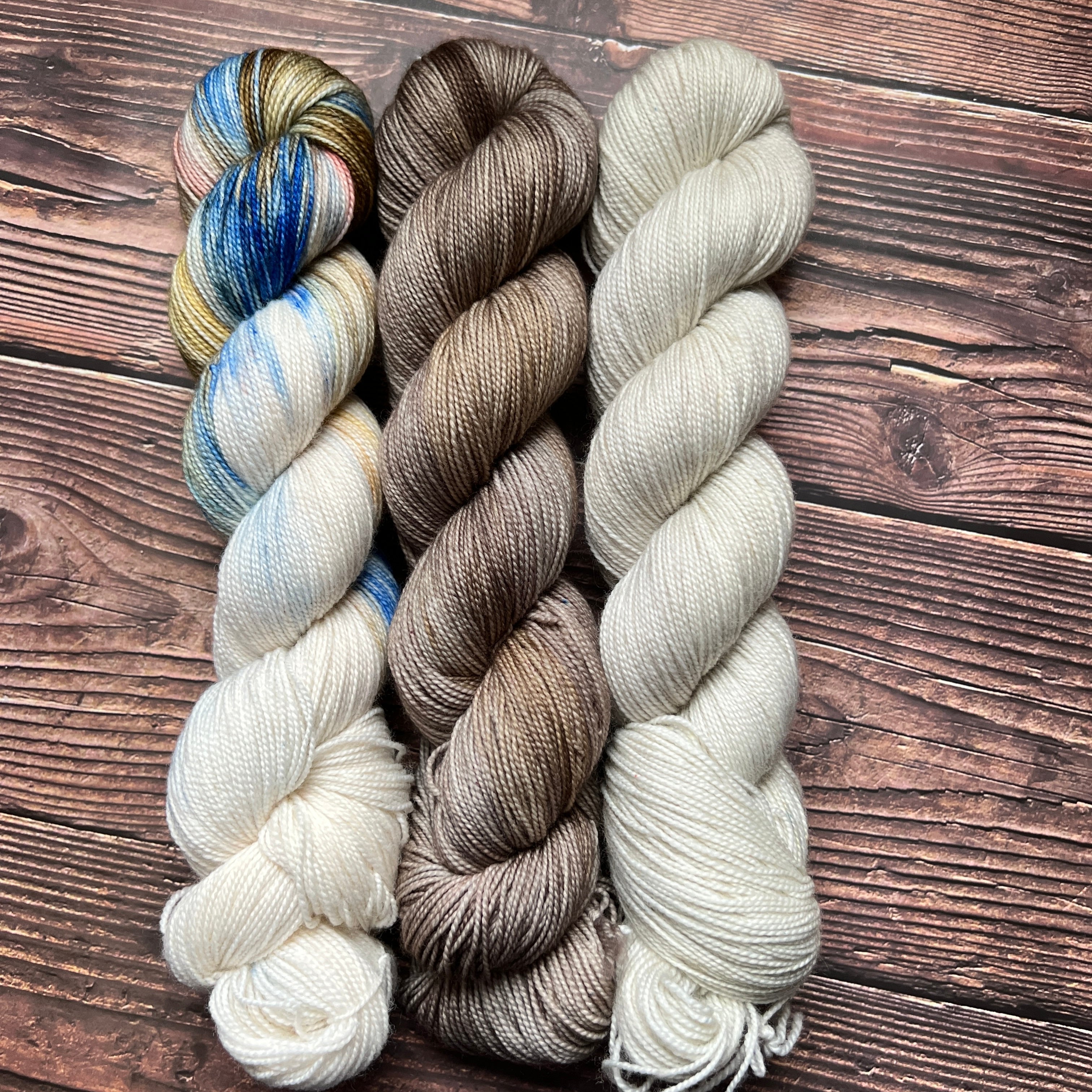 Woolen Wild & Free 3-Skein Hand-Dyed Yarn Kit | Choose Your Base & Color Palette