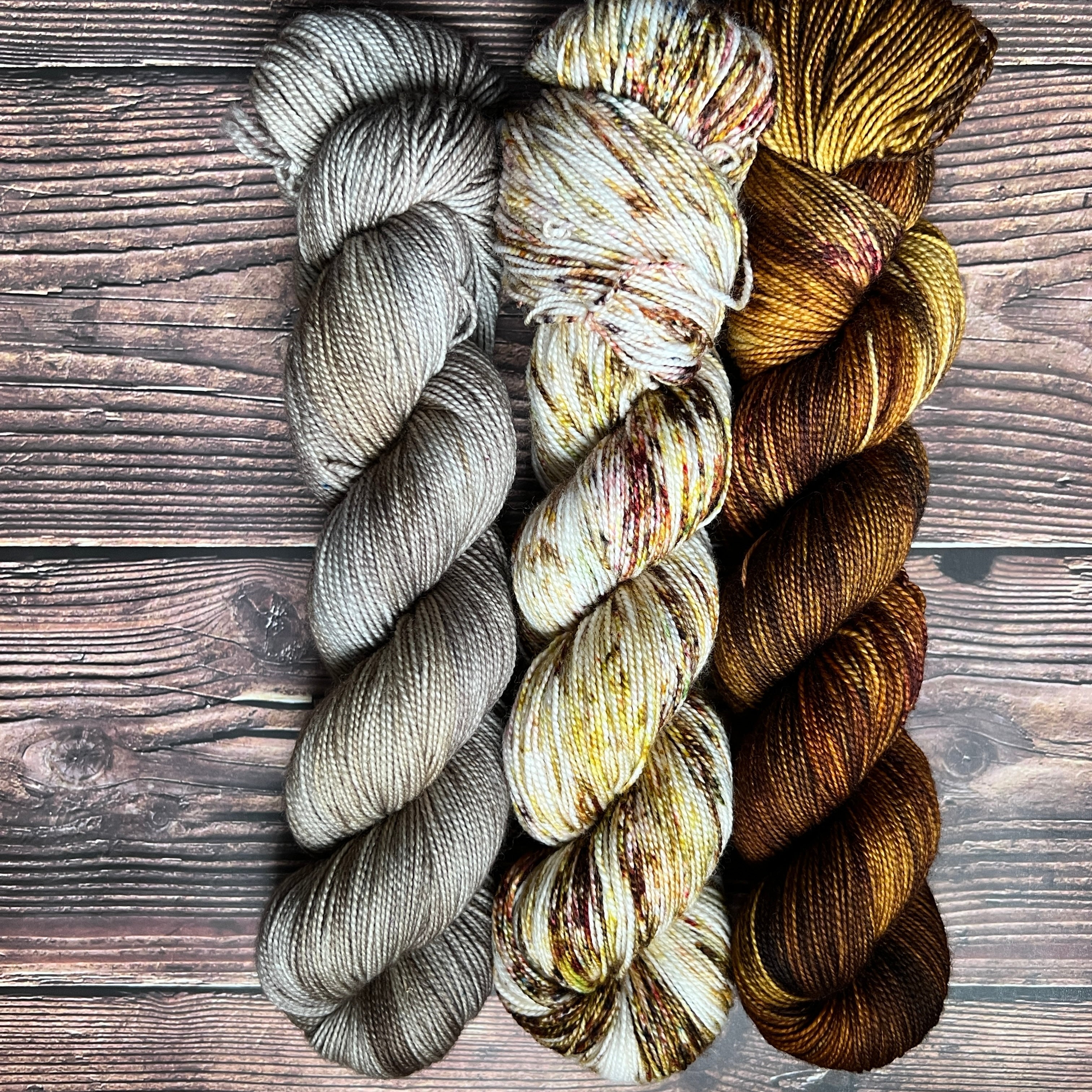 Woolen Wild & Free 3-Skein Hand-Dyed Yarn Kit | Choose Your Base & Color Palette