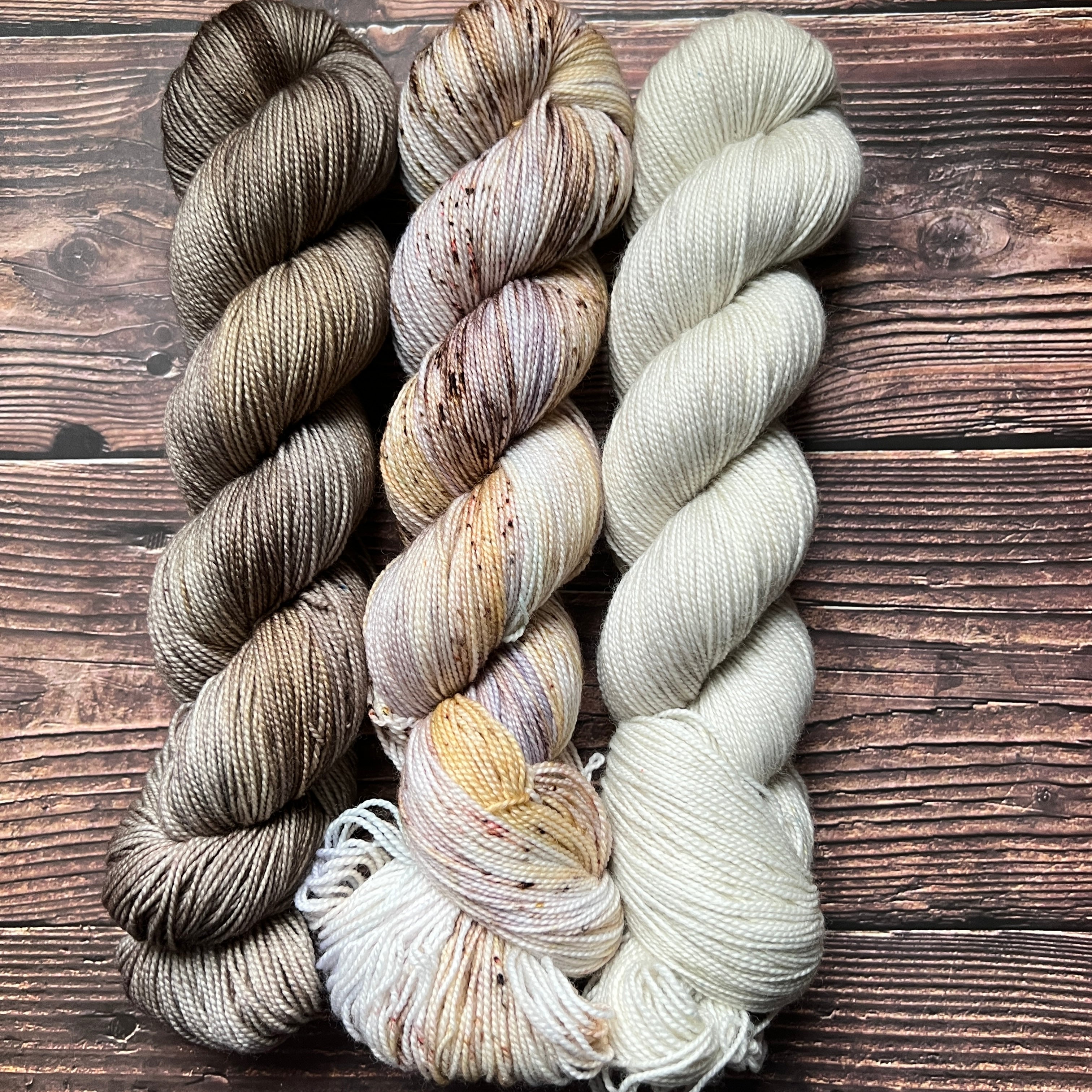 Woolen Wild & Free 3-Skein Hand-Dyed Yarn Kit | Choose Your Base & Color Palette