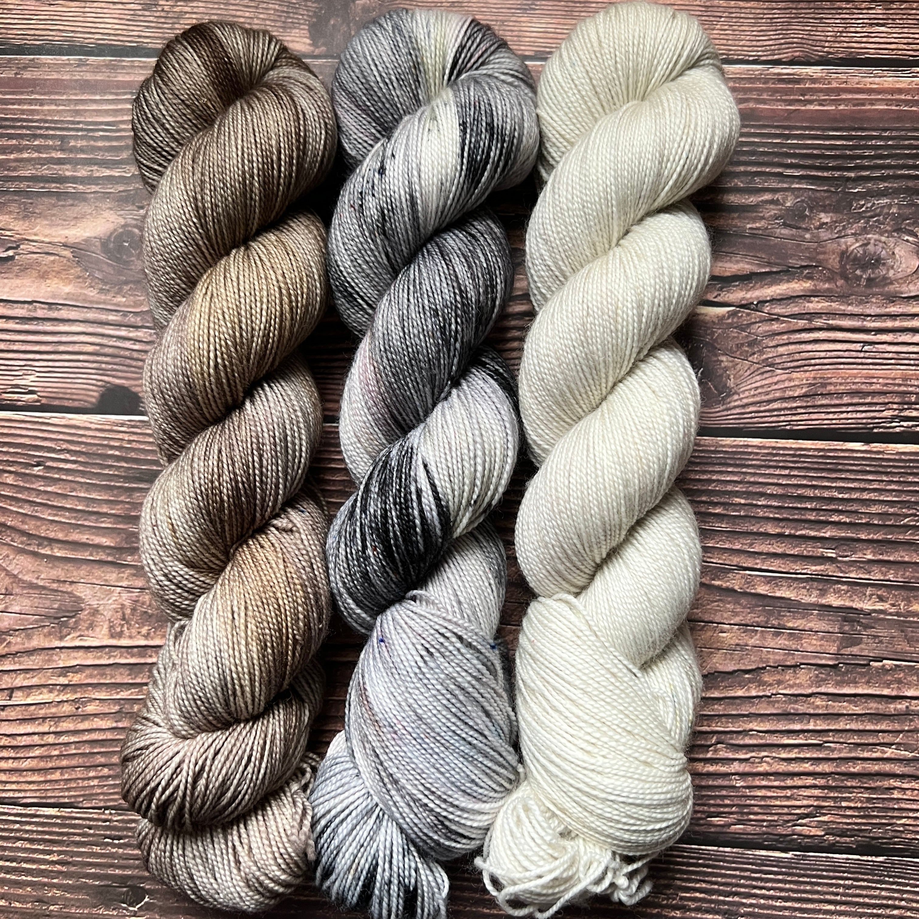 Woolen Wild & Free 3-Skein Hand-Dyed Yarn Kit | Choose Your Base & Color Palette