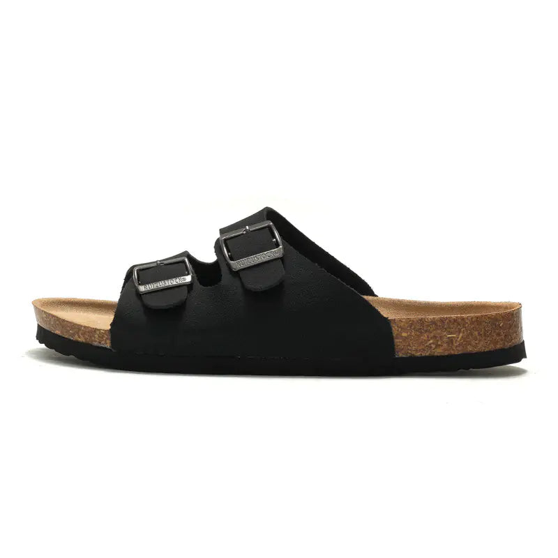 Men's & Women's Cork-Style Beach Sandals – Lightweight PU Slip-On | Sizes 35–45