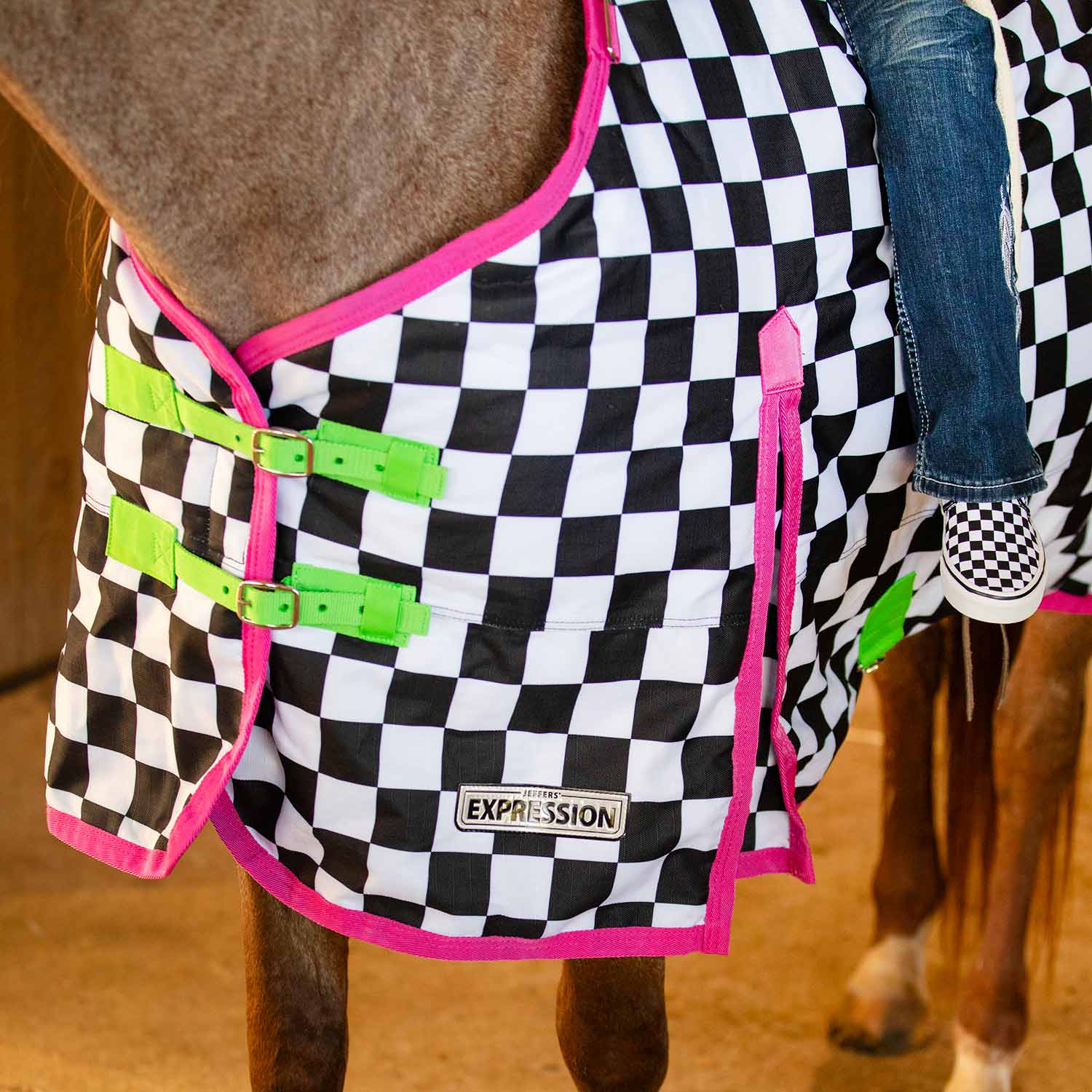 Jeffers Expression 1200D Turnout Horse Blanket — 240g Waterproof & Breathable