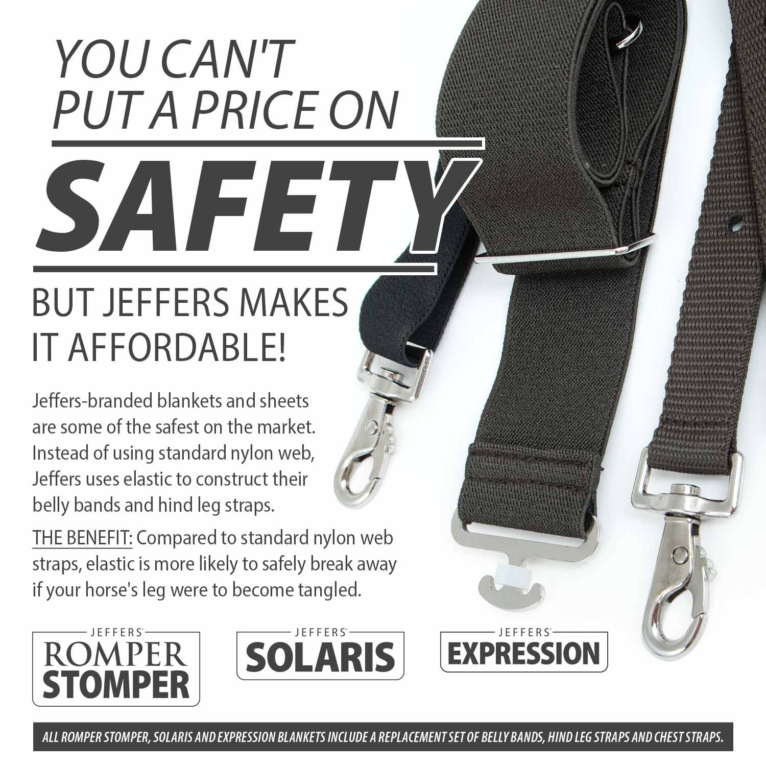 Jeffers Expression 1200D Turnout Horse Blanket — 240g Waterproof & Breathable