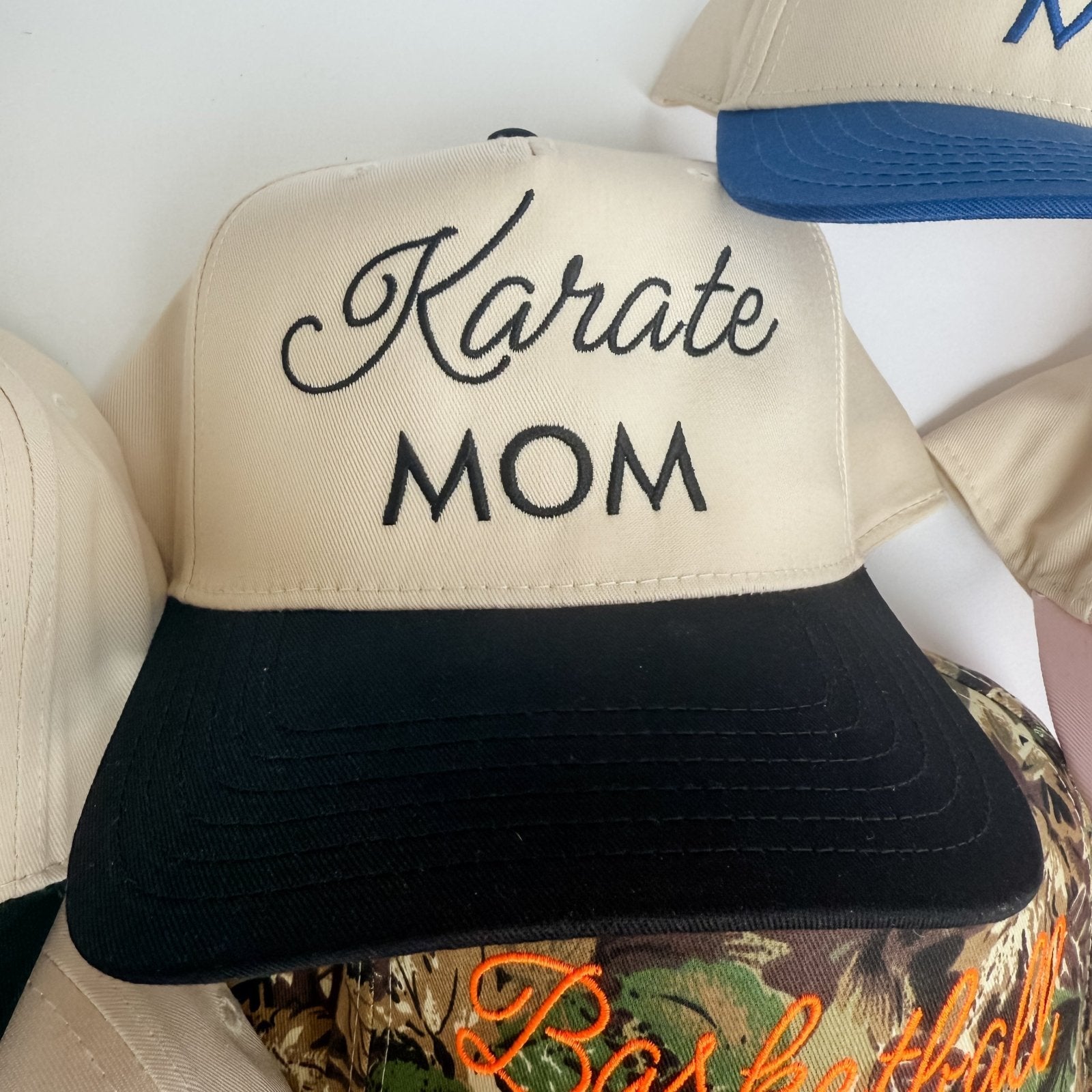 Karate Mom Trucker Hat | Embroidered Sport Mom Cap